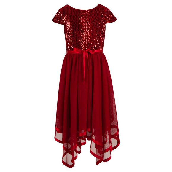 NWT Speechless Red Sequin Holiday Christmas Formal Dress Girls Plus Size 20.5 - Picture 1 of 11